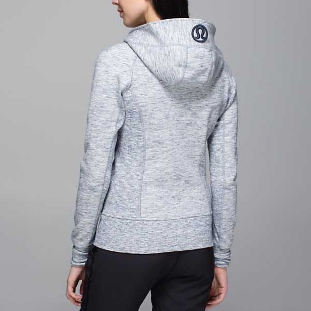 Lululemon Scuba Hoodie II, Size 8, Heathered Space Dyed Gris